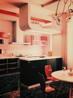 Современная кухня обои