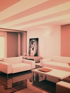 Белая гостинная обои