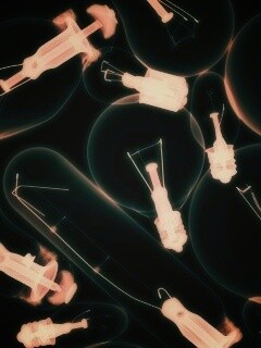 Лампочки под рентгеном обои