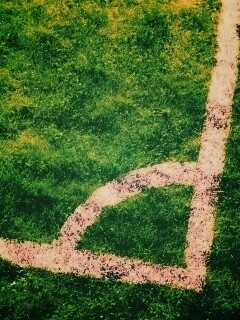 Угол футбольного поля обои