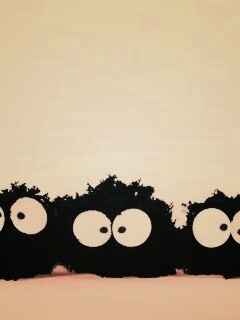 Кляксы с глазами обои