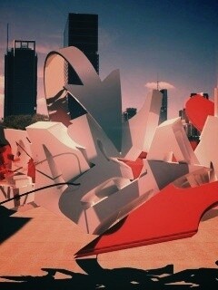 Трехмерное граффити обои