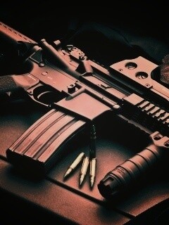 Черный автомат обои