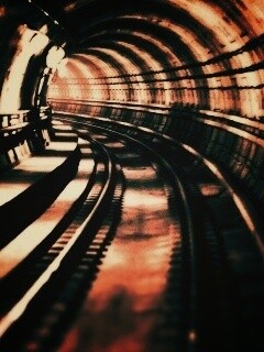 Тоннель метро обои