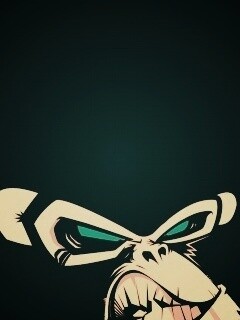 Злая обезьяна обои