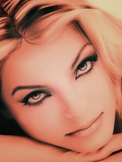 Девушка в векторе обои