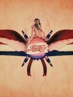 Пепси-Кола в стиле ретро обои