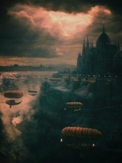 Фентезийный Будапешт обои