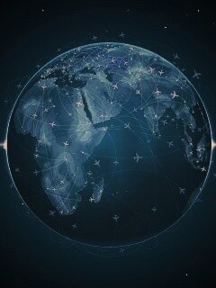 Маршруты самолетов обои