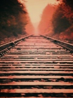 Железная дорога после дождя обои