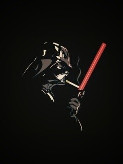 Дарт Вейдер прикуривает от меча обои