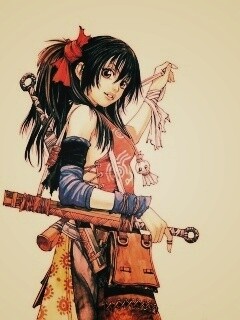 Девушка с мечом из Dangu обои