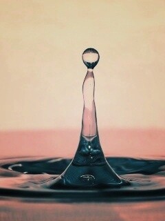 Падение капли обои