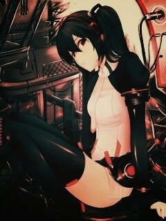 Девушка в наушниках обои