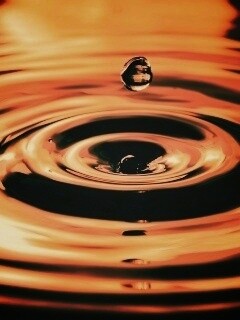 Капля падает в воду обои