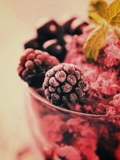 Ягодное мороженное обои