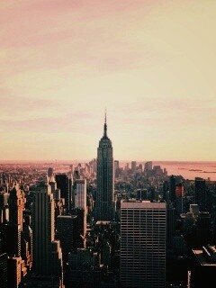 Вид на Нью-Йорк обои
