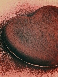 Шоколадное сердце обои