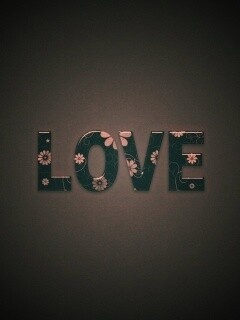 Любовь в минимализме обои