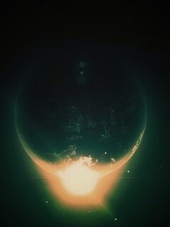 Восход виден из космоса обои