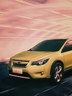 Субару в тоннеле обои