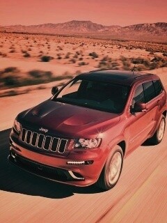 Красный Jeep обои