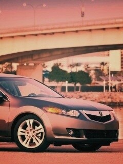 Acura на фоне моста обои