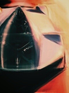 Зарисовка Maserati Birdcage обои