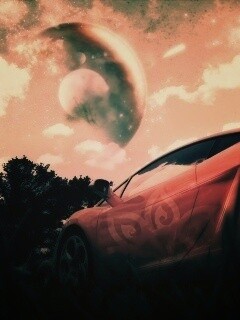 Lamborghini на другой планете обои