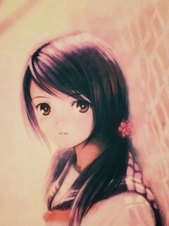 Девочка у сетчатого забора обои