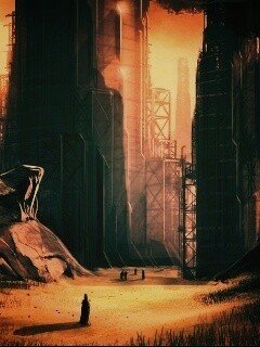 Технократический город обои