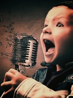 Экспрессивный певец обои