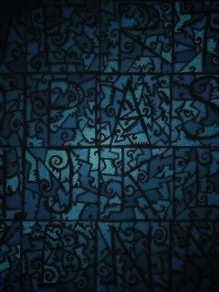 Витражные буквы обои