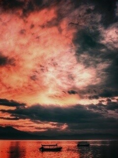 Мексика: лодки на озере обои