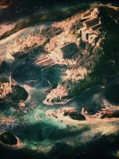 Город на острове обои