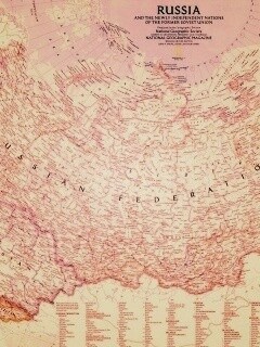 Карта России обои