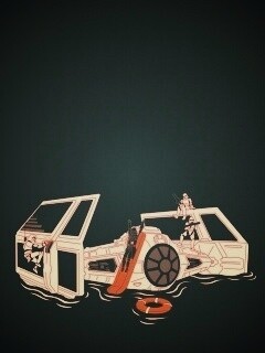 Истребитель империи в экстренной ситуации обои