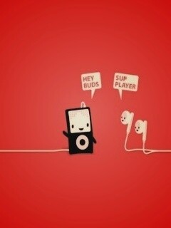 Плеер и наушники обои