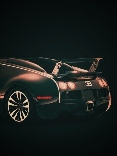 Черный спорткар обои