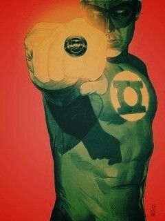 Зелёный фонарь рисунок обои