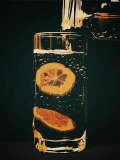 Стакан лимонада обои