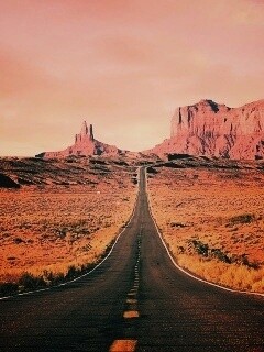 Дорога в пустыне обои