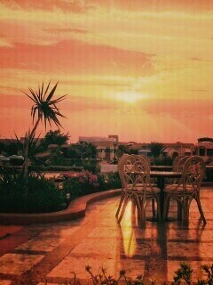 Закат в Хургаде обои