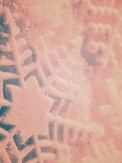 Голубая снежинка обои