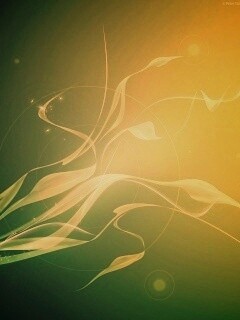 Зеленые абстрактные лепестки обои