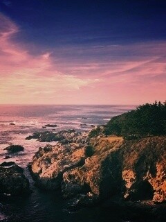 Скалистый берег обои