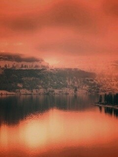 Озеро зимой обои