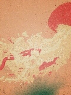 Розовая медуза обои