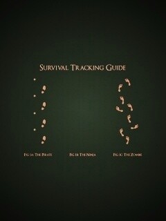 Следы: Пират, Ниндзя, Зомби обои