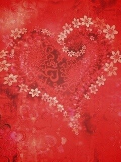 Цветочное сердце обои